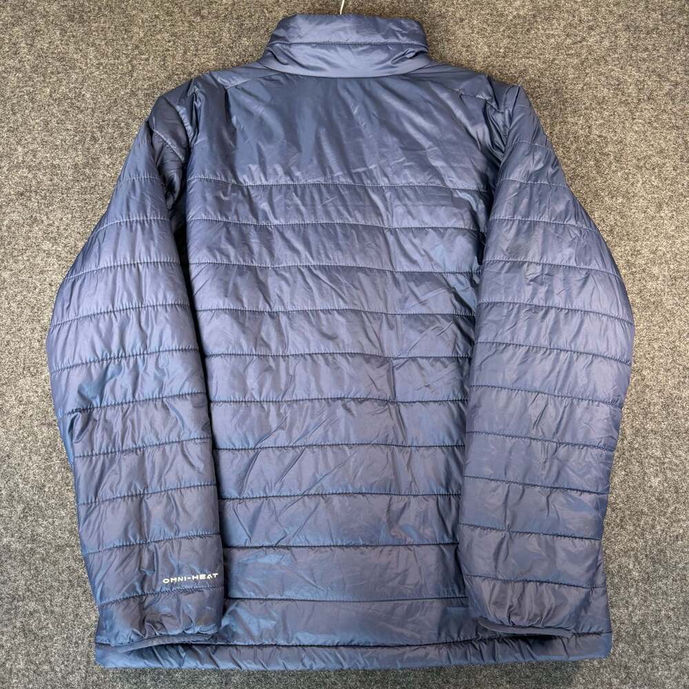 Columbia Mens Omni-Heat Insulated Puffer Jacket Blue Size L - Picture 3 of 10